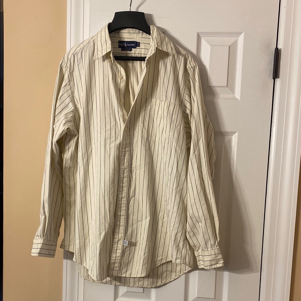 Ralph Lauren Blue Label Cream Striped Shirt